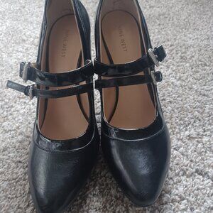 Nine West platform Mary Jane's